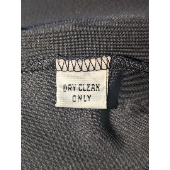 Caron Chicago Black Velvet Tunic Top Mod Minimalist Academia Style Sz 12 Vintage - Picture 6 of 7